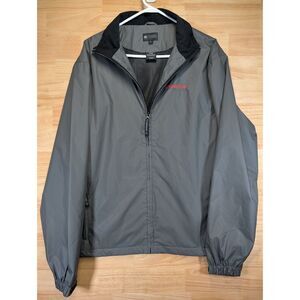 Fersten Worldwide Oracle Branded Jacket Rain Windbreaker Grey Men's Size L